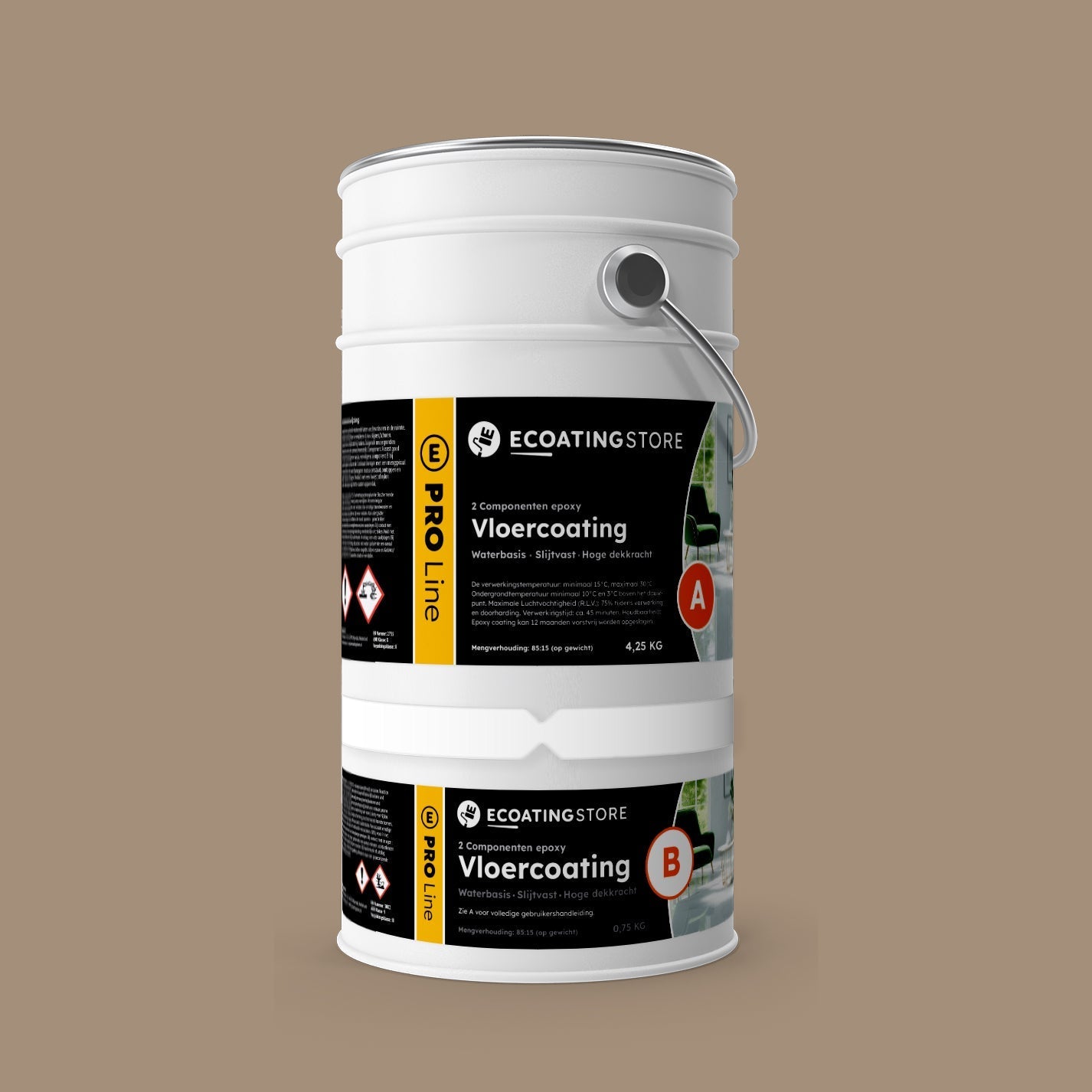 Pintura epoxi - RAL 1019