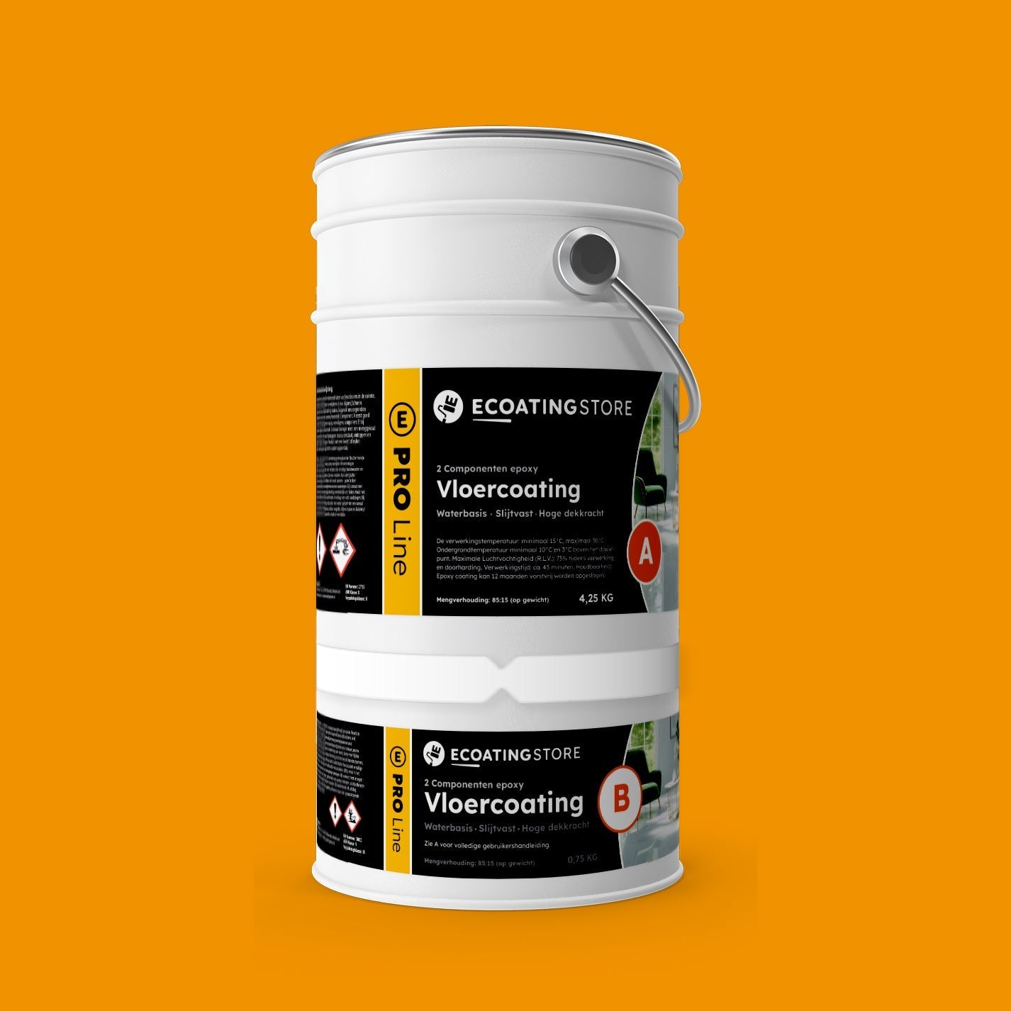 Pintura epoxi - RAL 1037