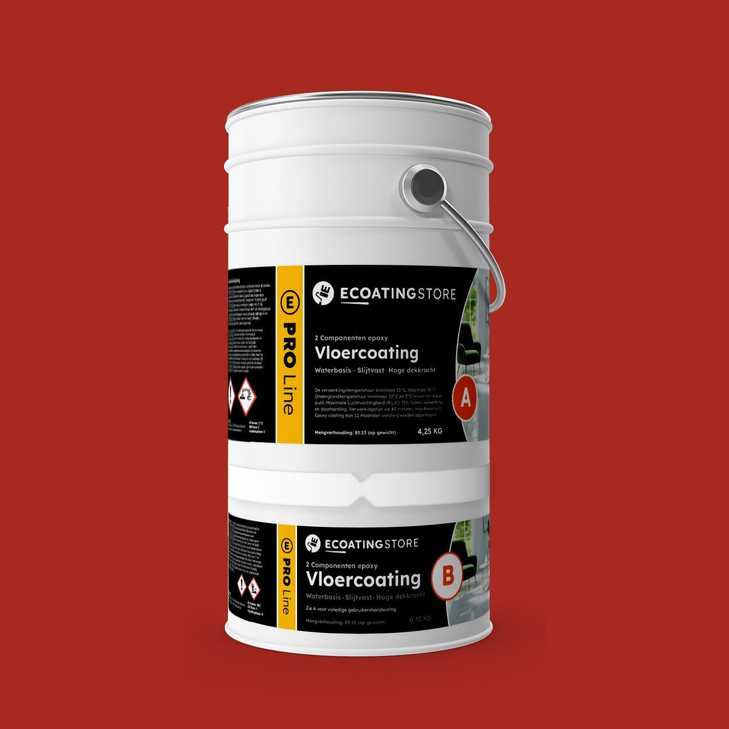 Pintura epoxi - RAL 3000