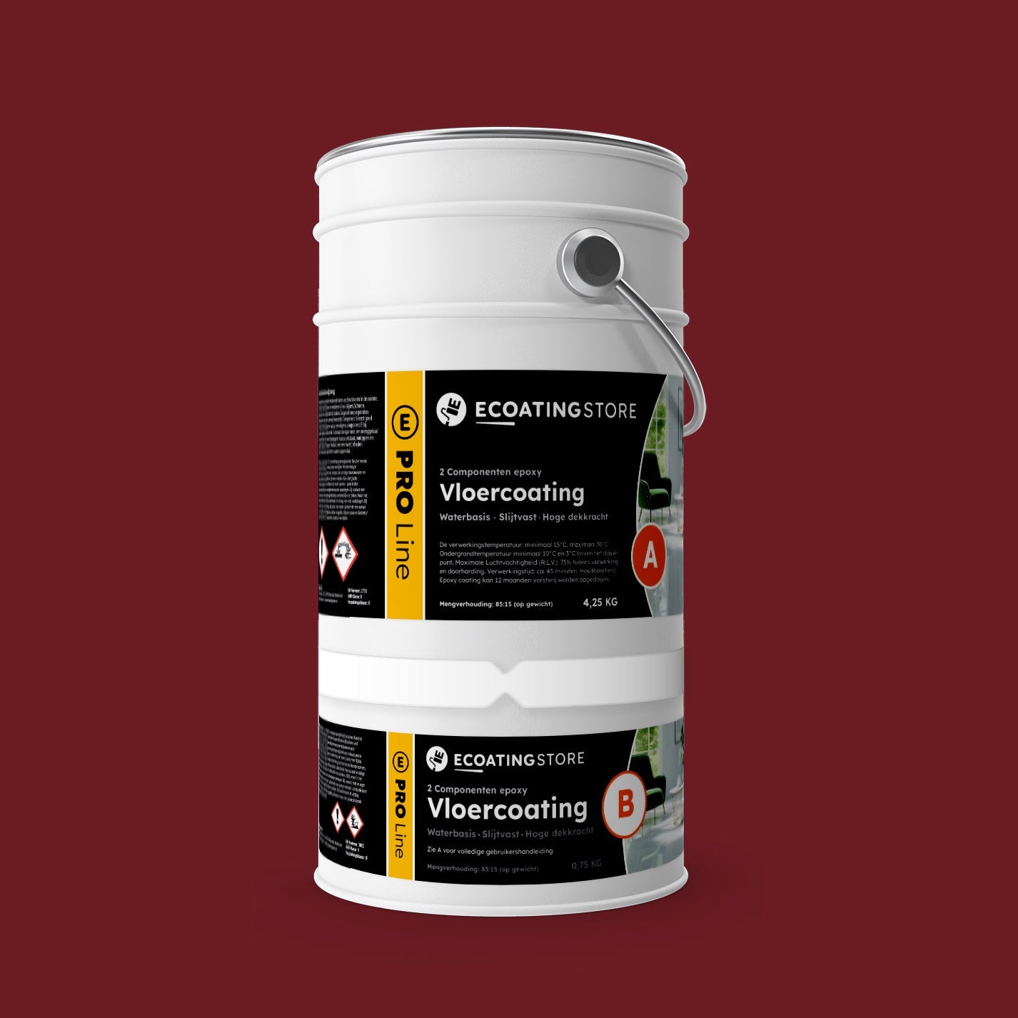 Pintura epoxi para suelo de garaje - RAL 3004