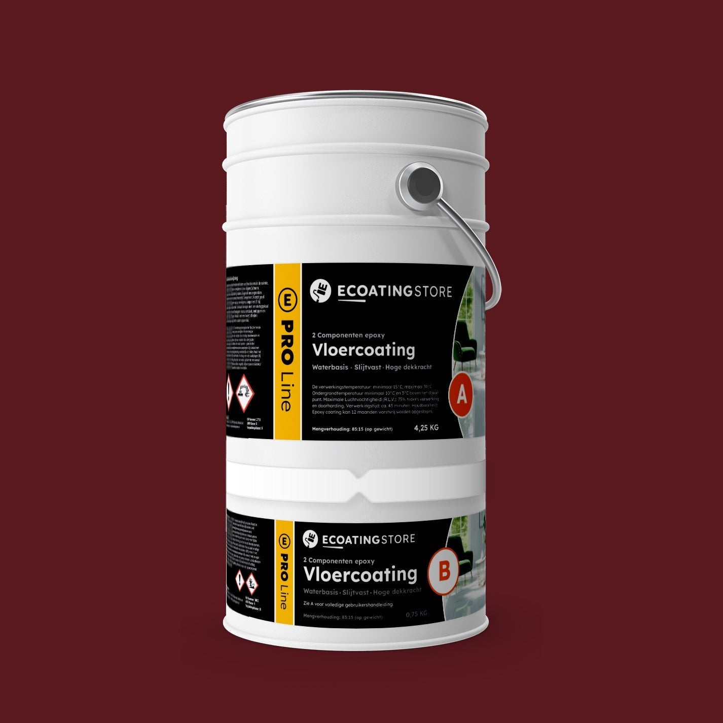 Pintura epoxi - RAL 3005