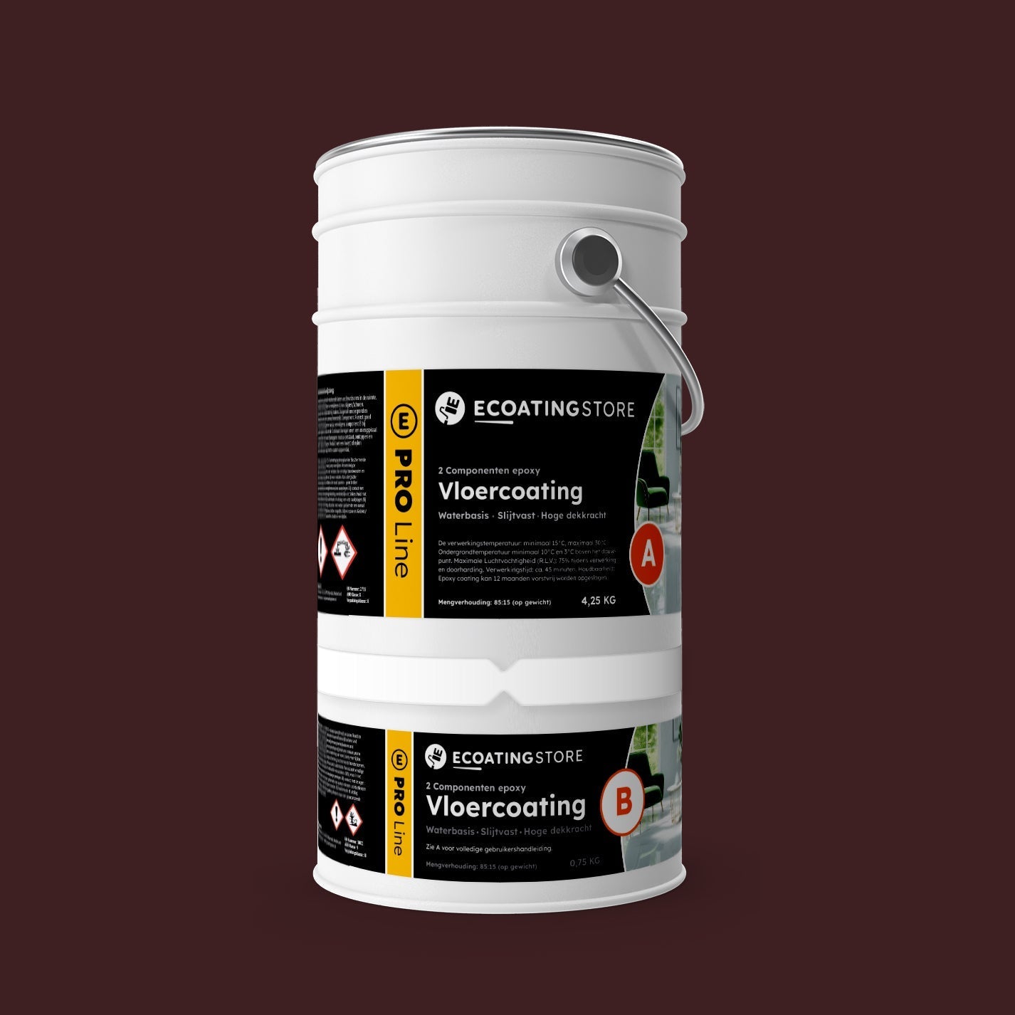 Pintura epoxi - RAL 3007