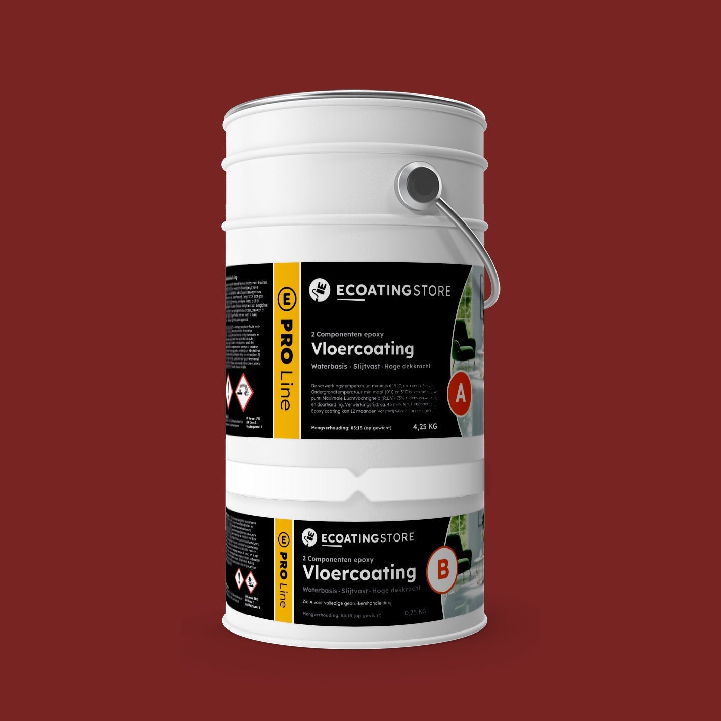 Pintura epoxi - RAL 3011