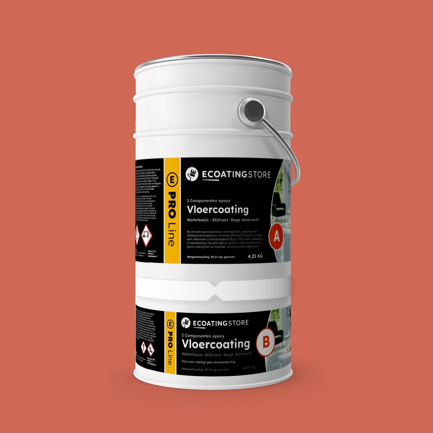 Pintura epoxi - RAL 3022