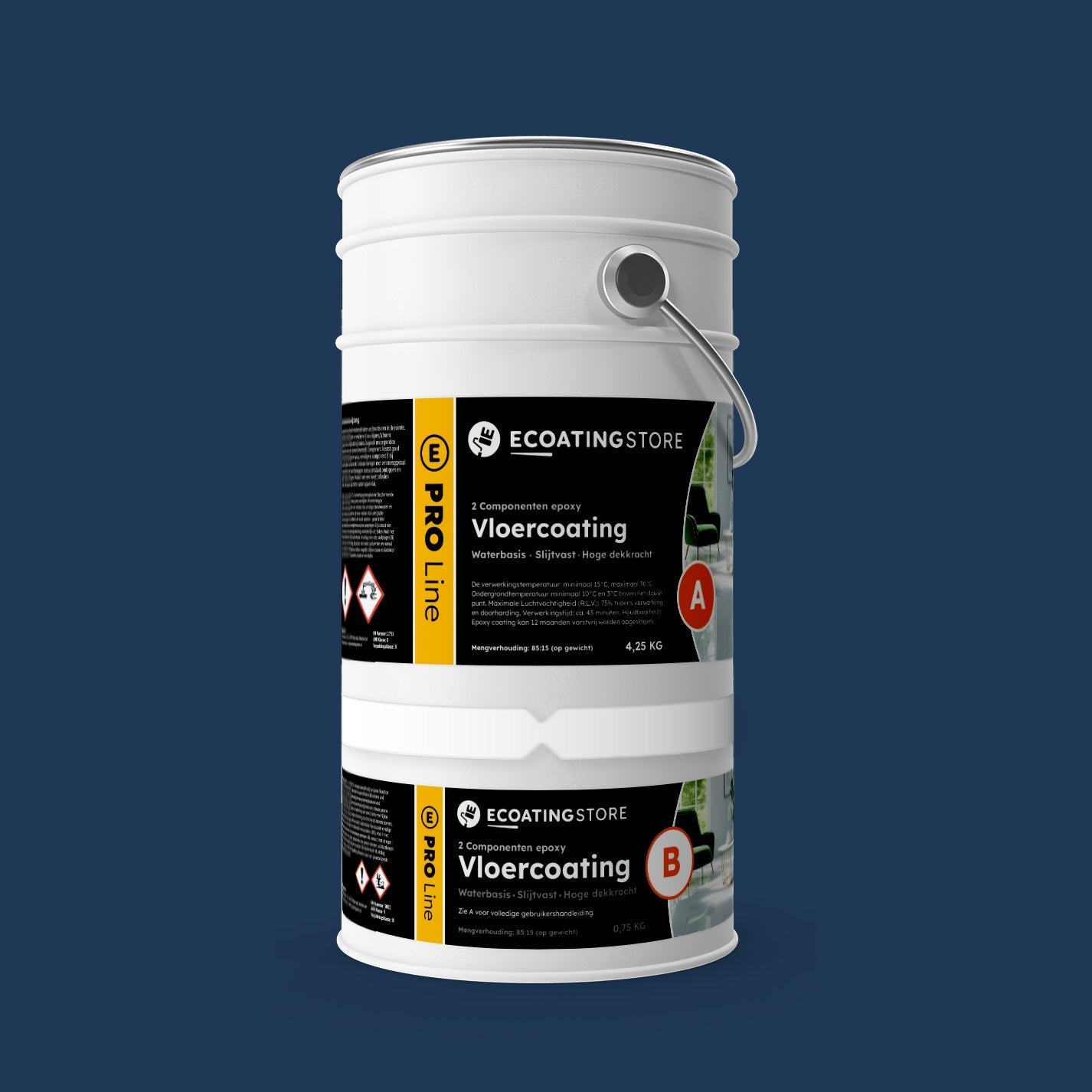 Pintura epoxi - RAL 5003