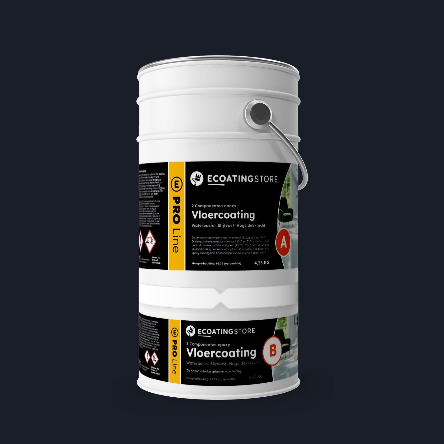 Pintura epoxi - RAL 5004