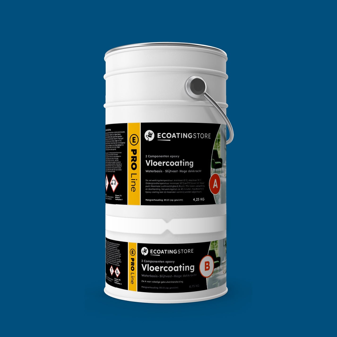 Pintura epoxi suelo de garaje - RAL 5010