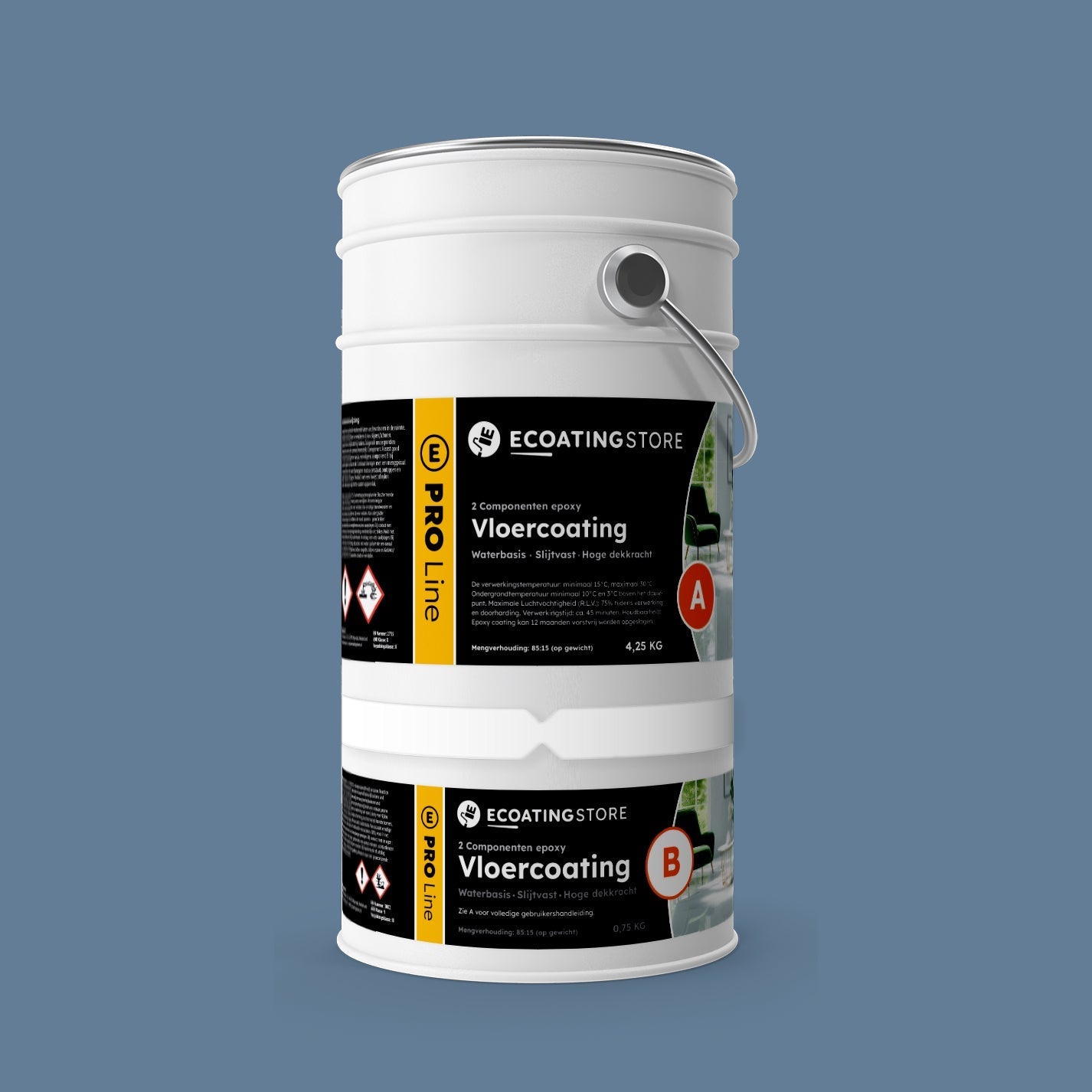 Pintura epoxi - RAL 5014