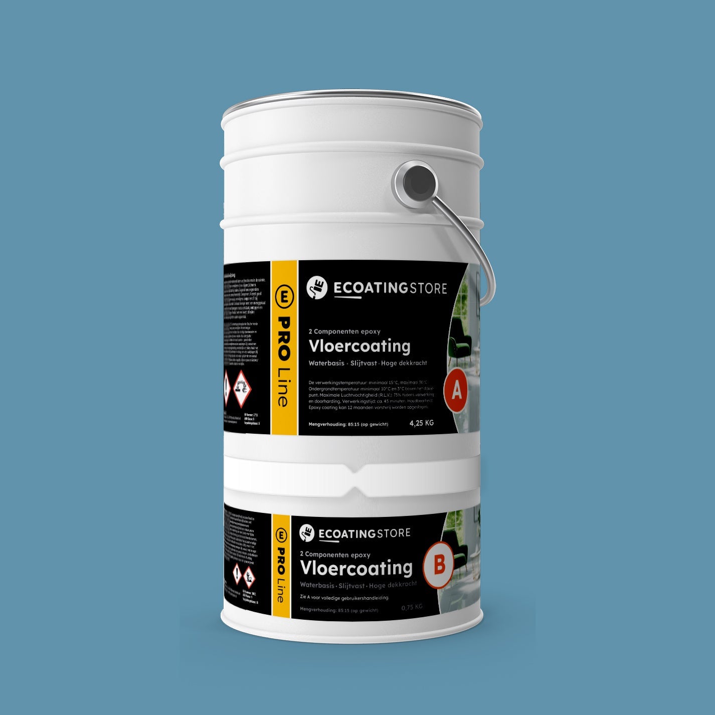 Pintura epoxi suelo garaje - RAL 5024