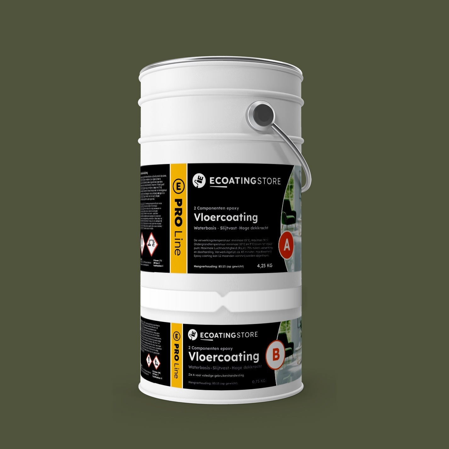 Pintura epoxi - RAL 6003