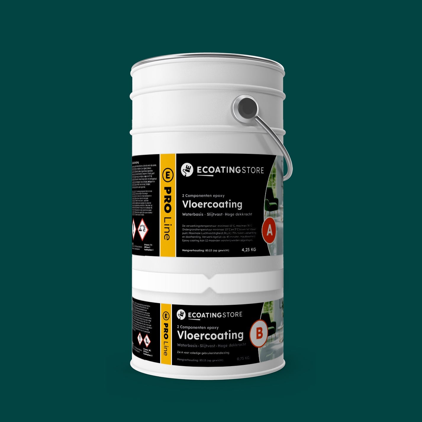 Pintura epoxi suelo garaje - RAL 6004