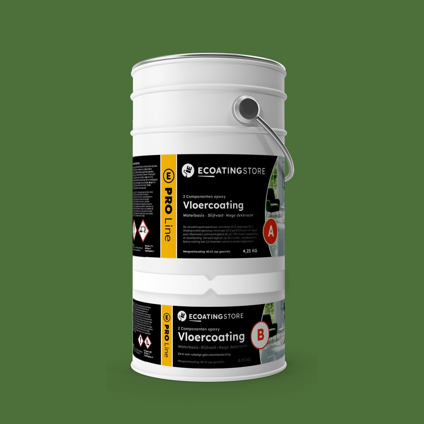 Pintura epoxi - RAL 6010