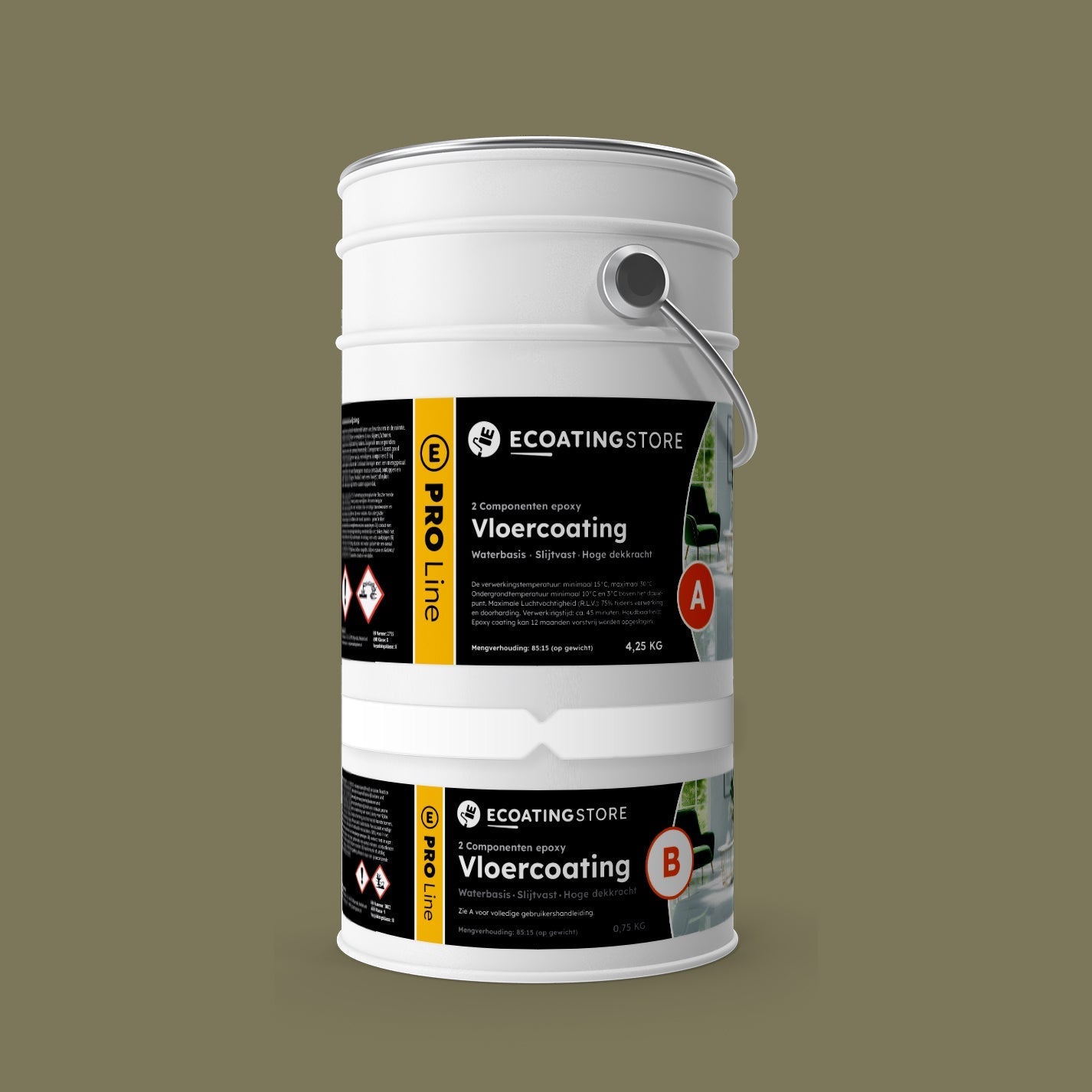 Pintura epoxi - RAL 6013