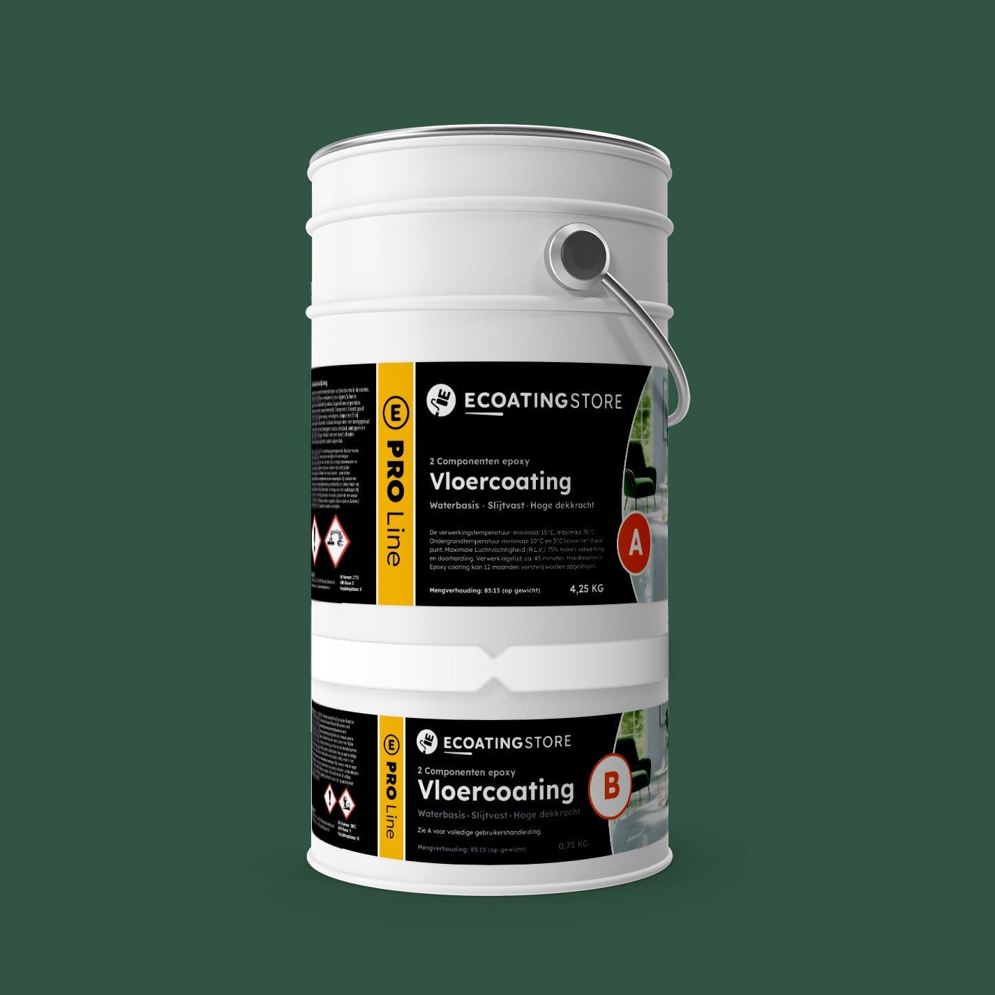 Pintura epoxi - RAL 6028