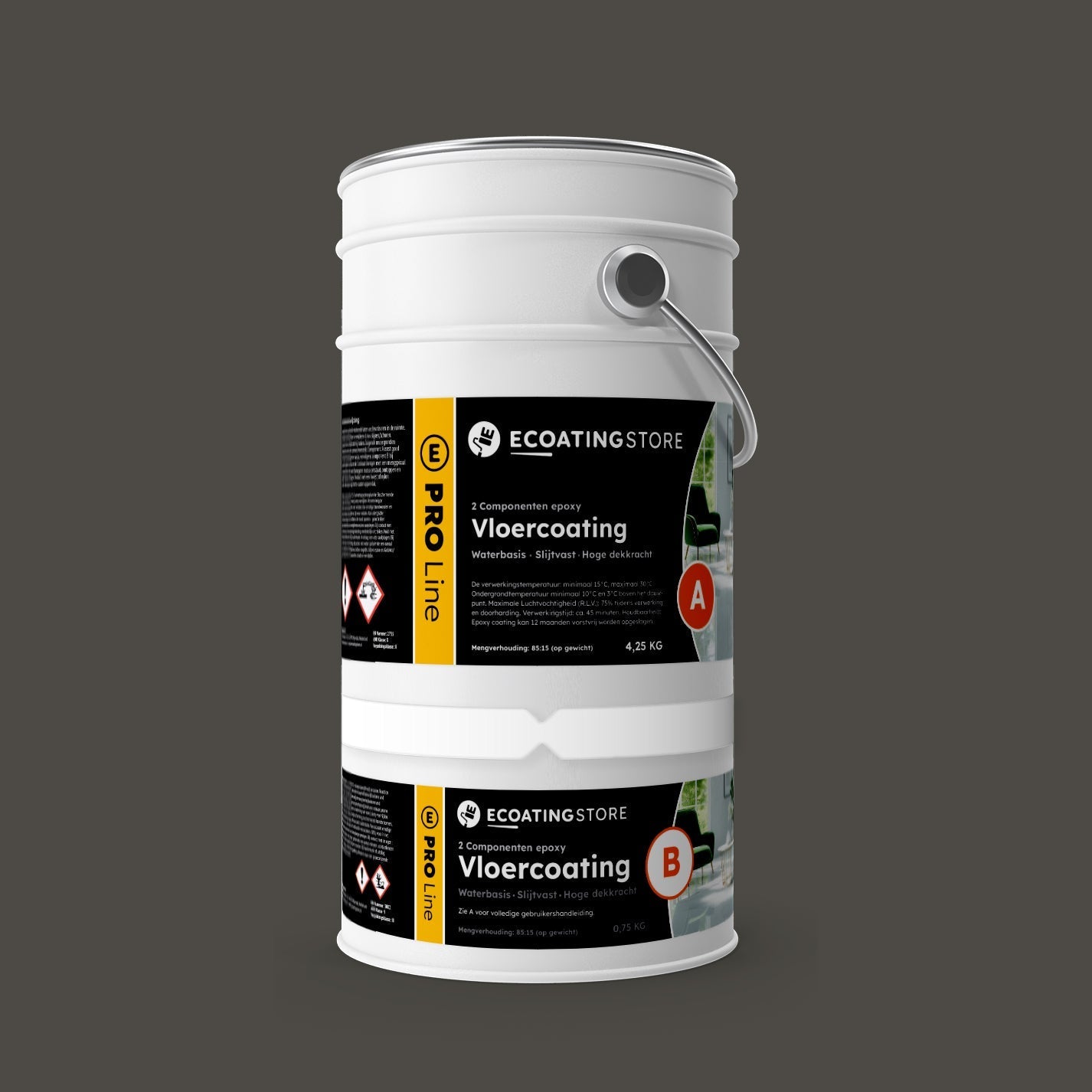 Pintura epoxi - RAL 7022