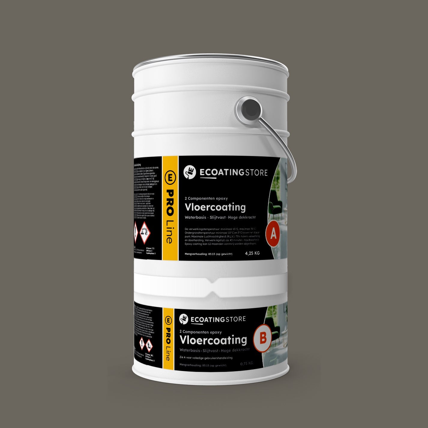 Pintura epoxi suelo garaje - RAL 7039