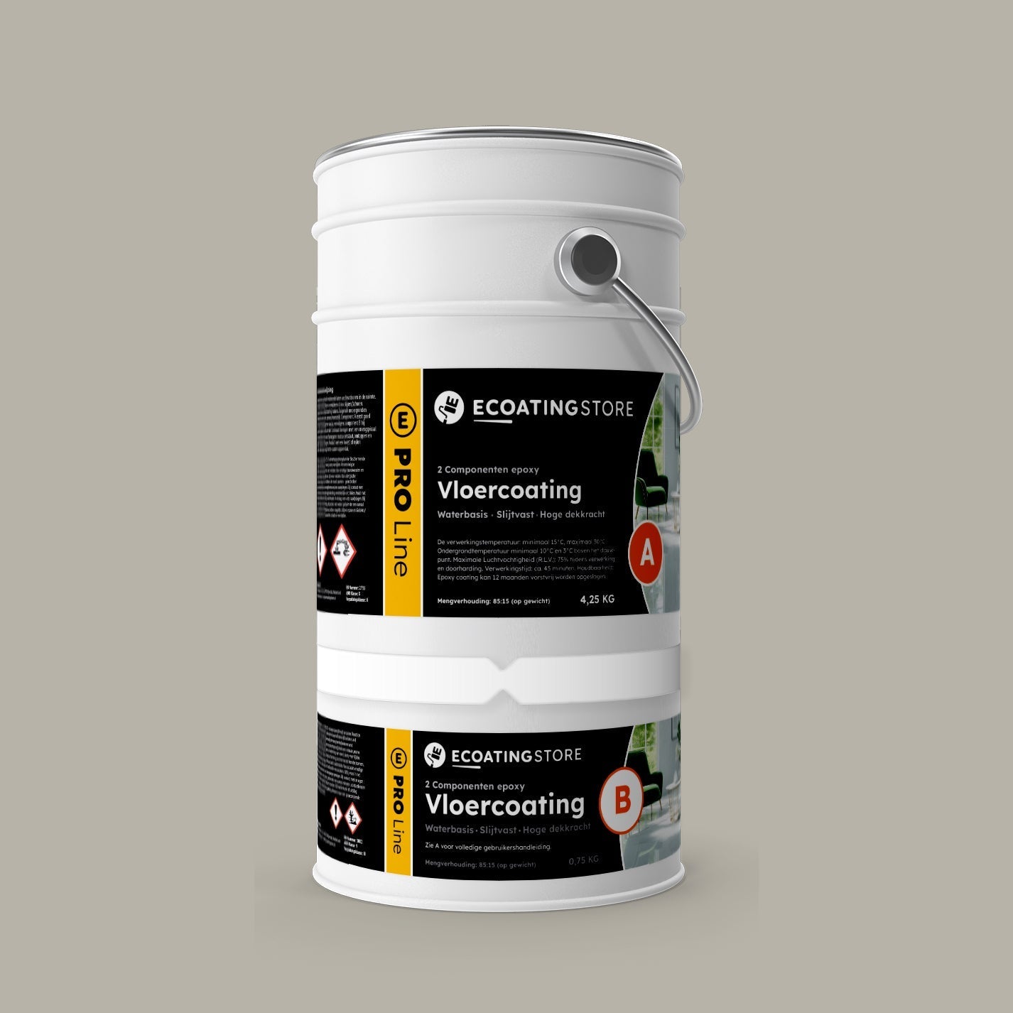 Recubrimiento de suelo - RAL 7044