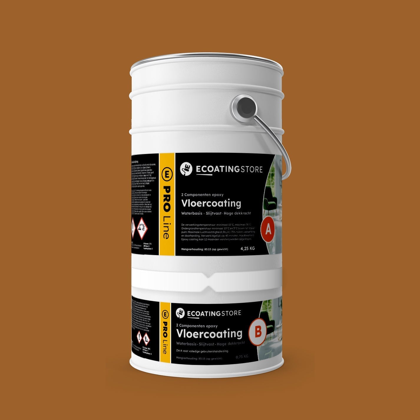 Pintura epoxi - RAL 8001