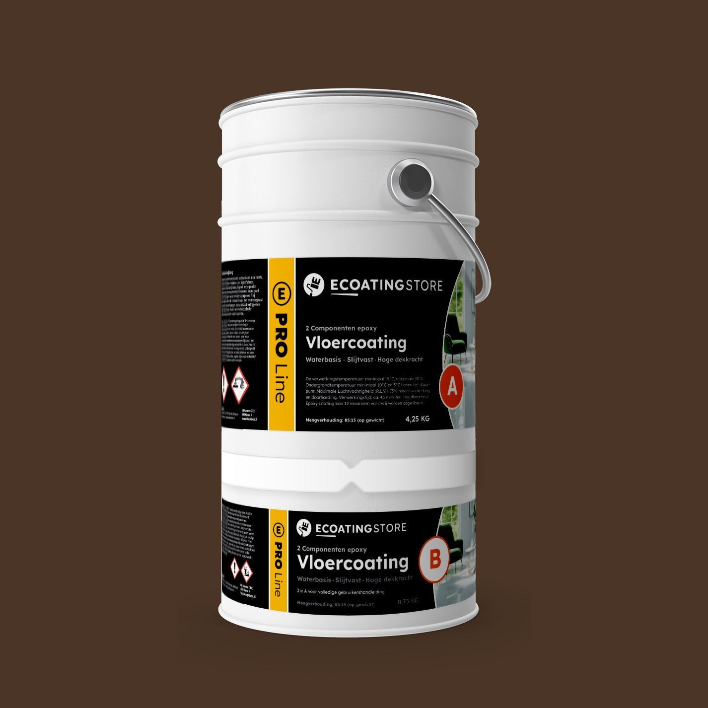 Pintura epoxi - RAL 8014