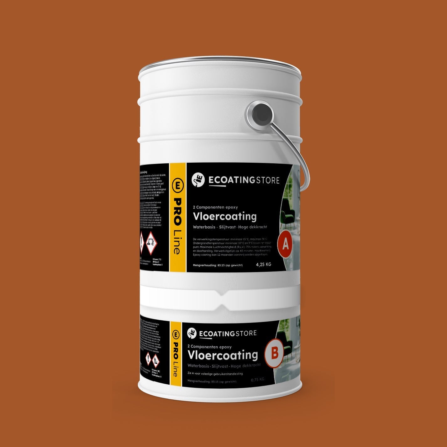 Pintura epoxi - RAL 8023