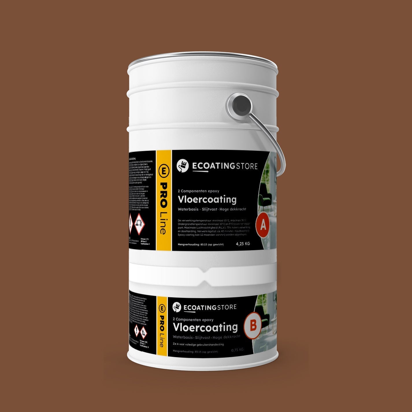 Pintura epoxi - RAL 8024