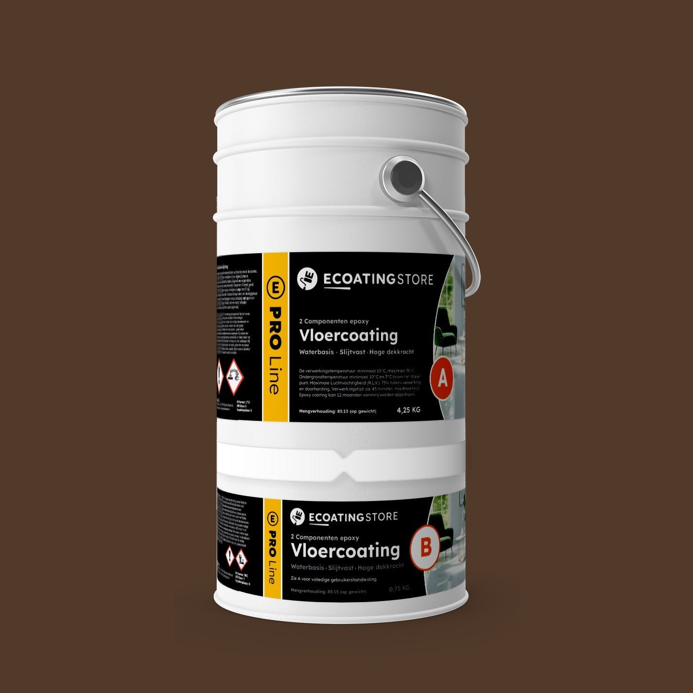 Pintura epoxi - RAL 8028