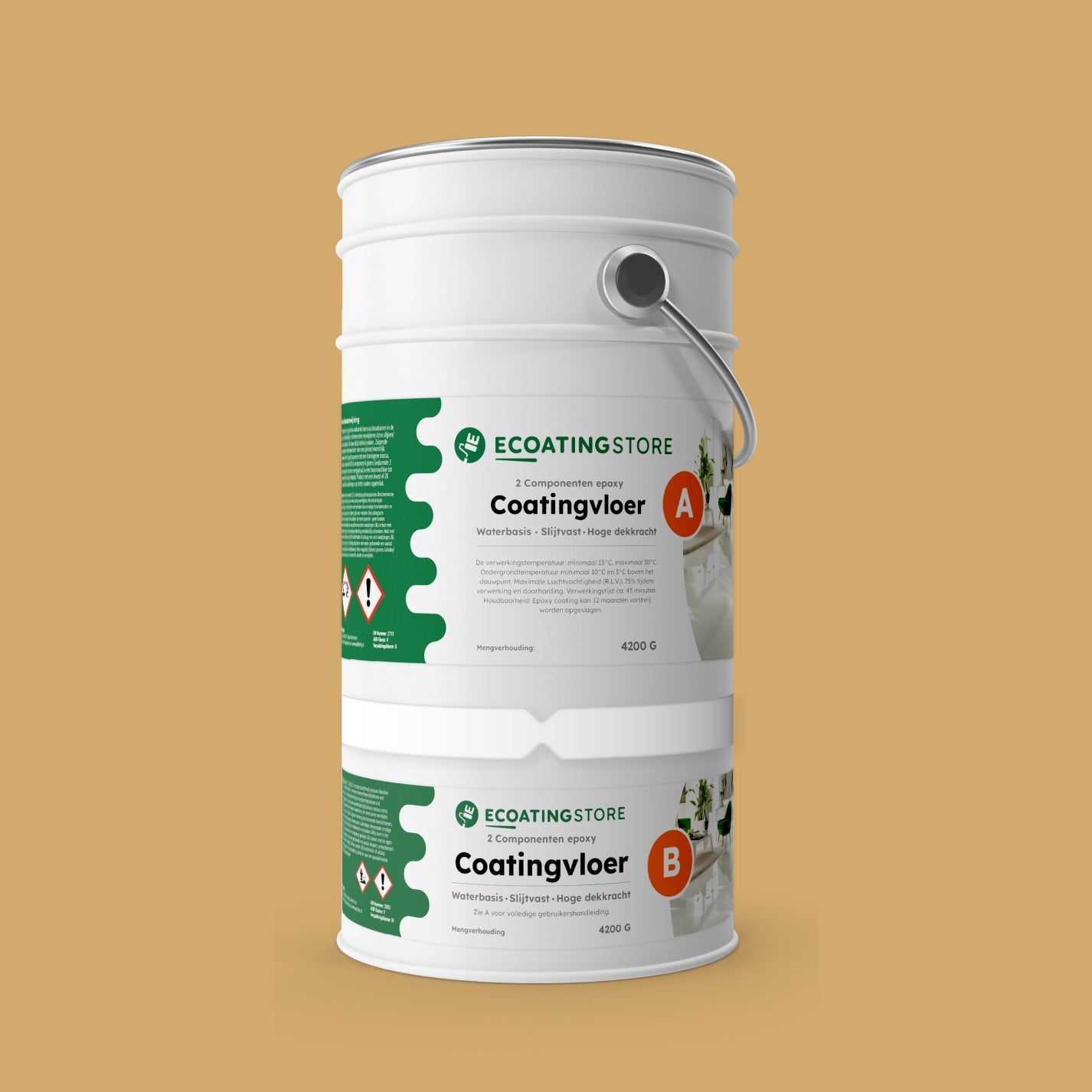 Pintura epoxi - RAL 1002