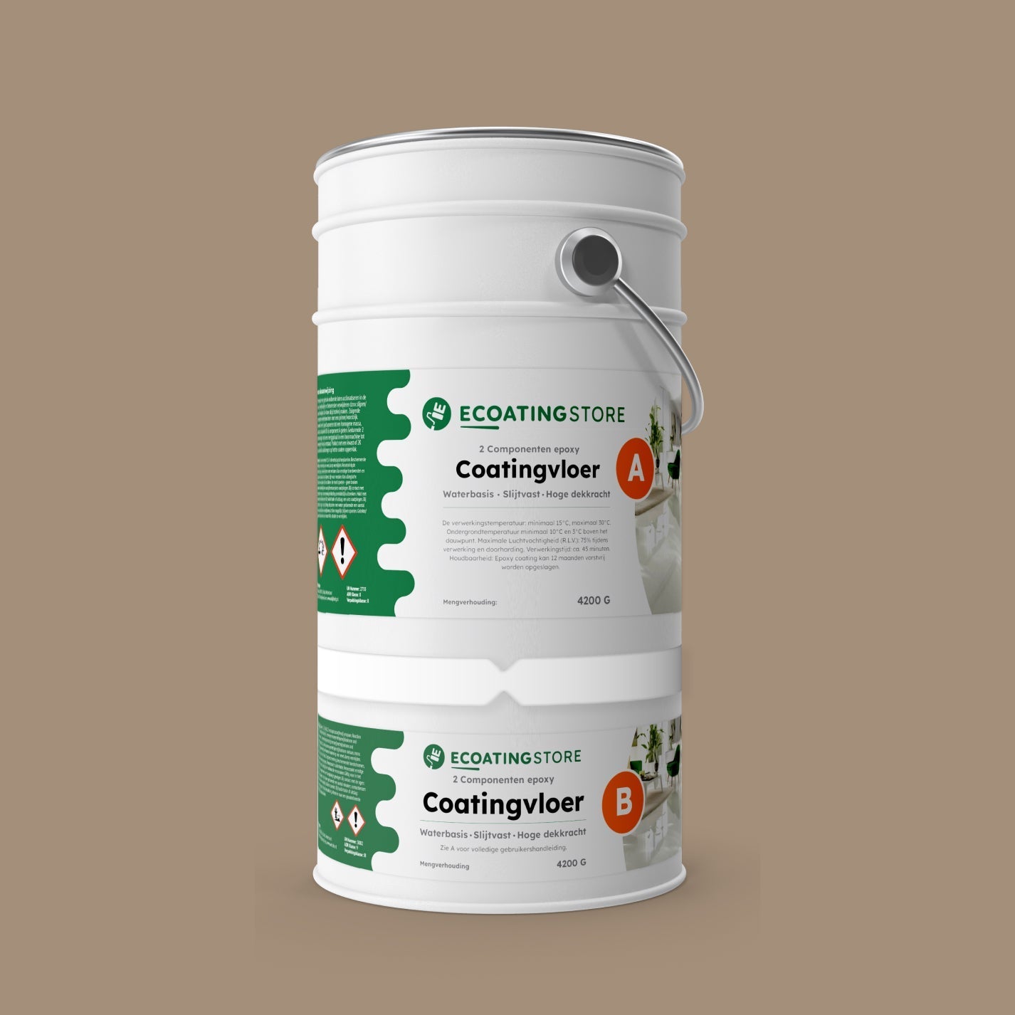 Pintura epoxi - RAL 1019