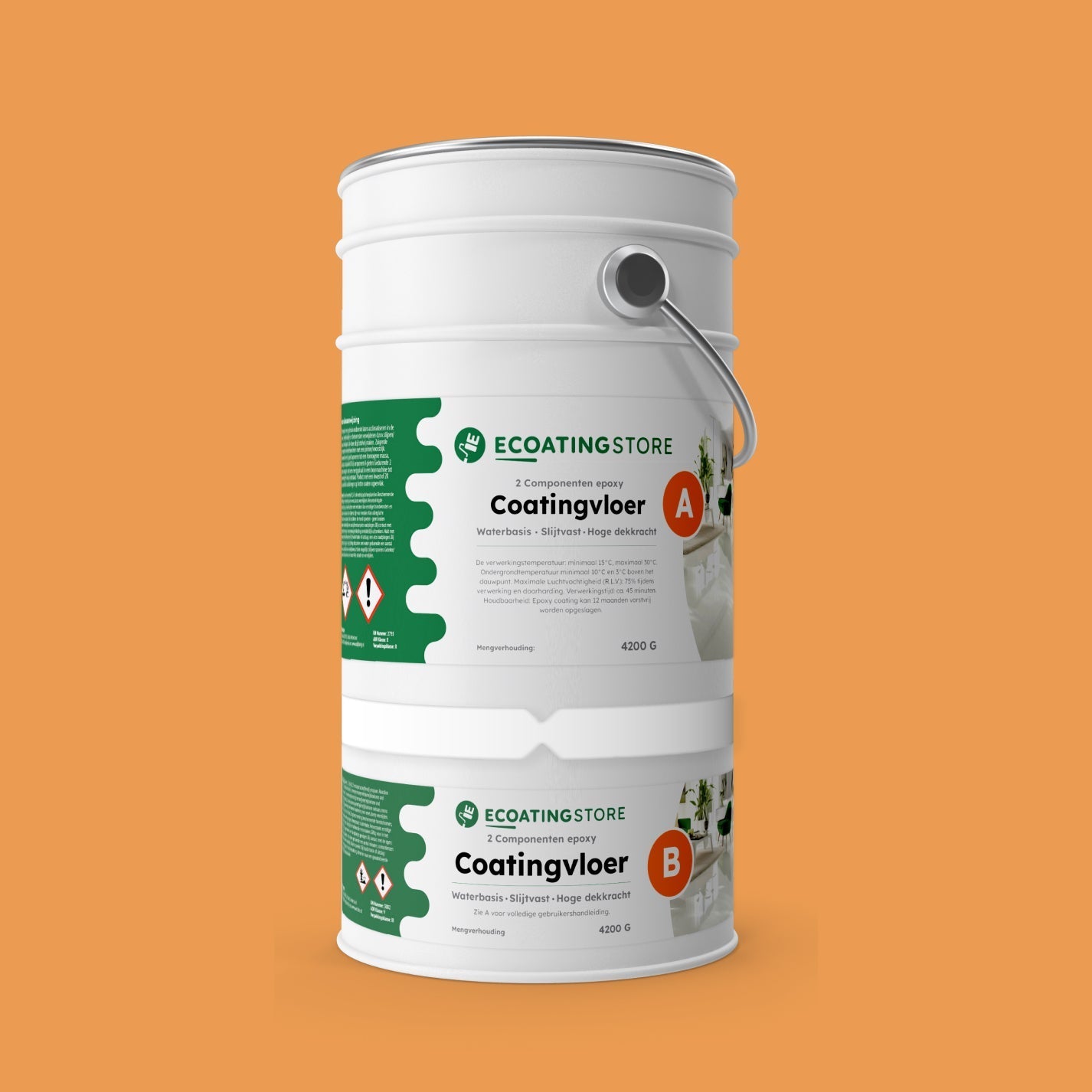 Pintura epoxi - RAL 1034