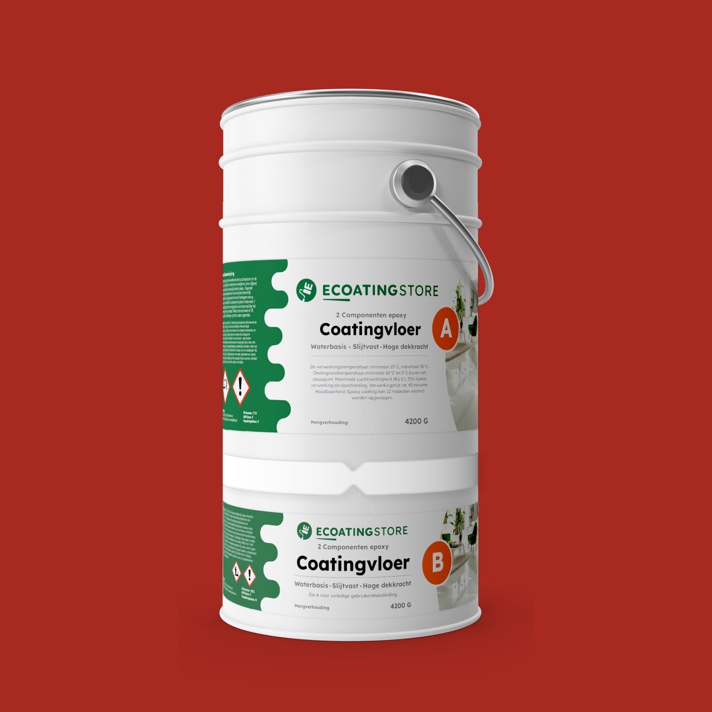 Pintura epoxi - RAL 3000