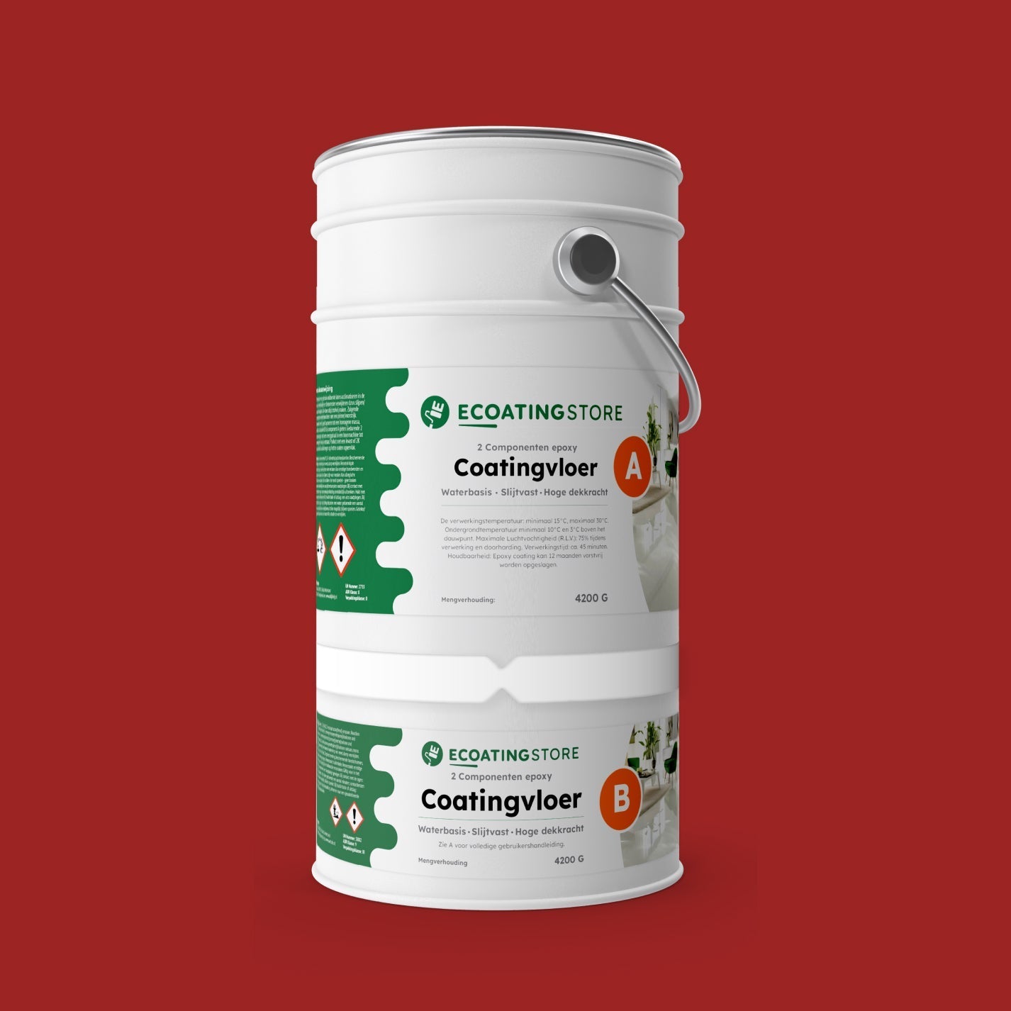 Pintura epoxi - RAL 3001