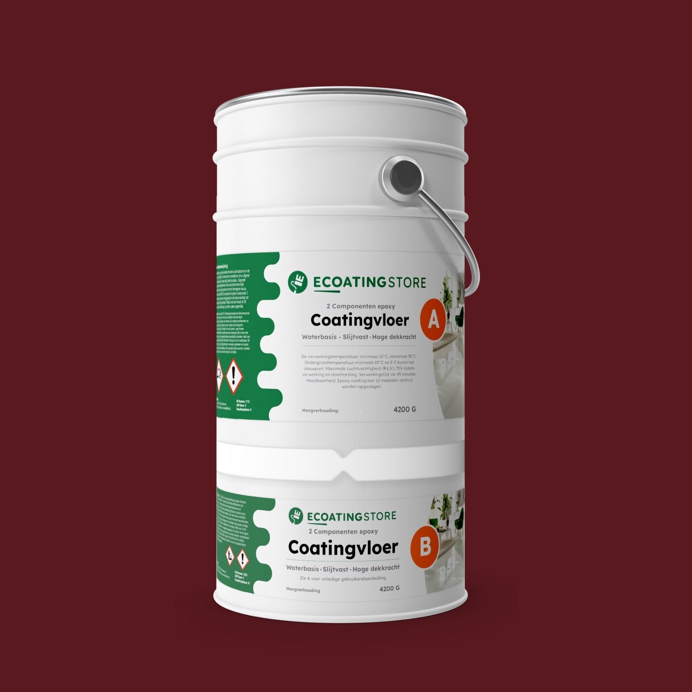 Pintura epoxi - RAL 3005