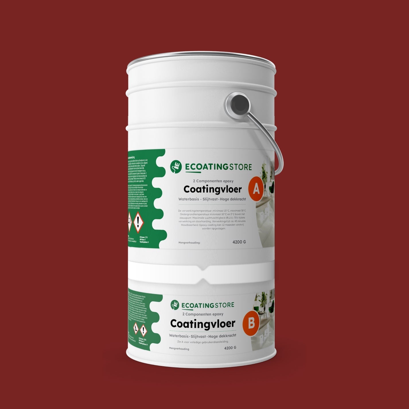 Pintura epoxi - RAL 3011