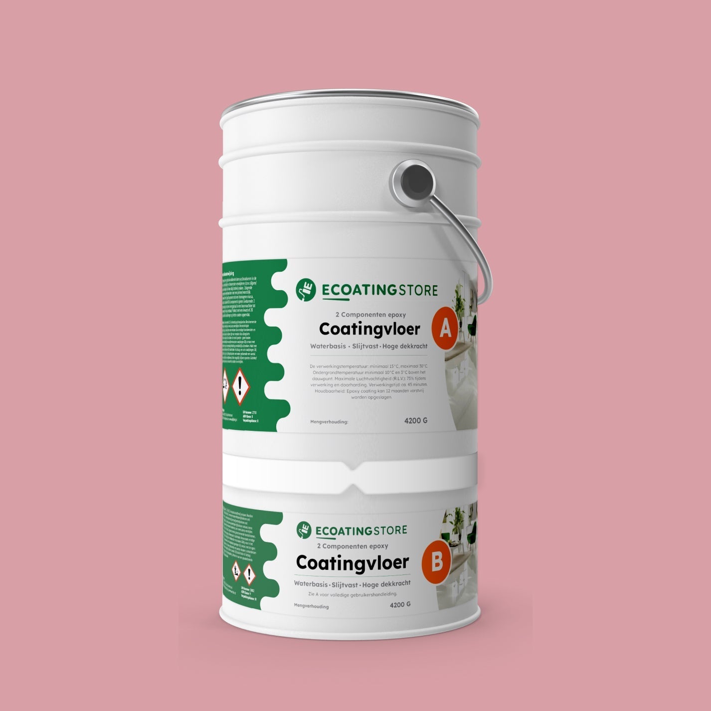 Pintura epoxi - RAL 3015