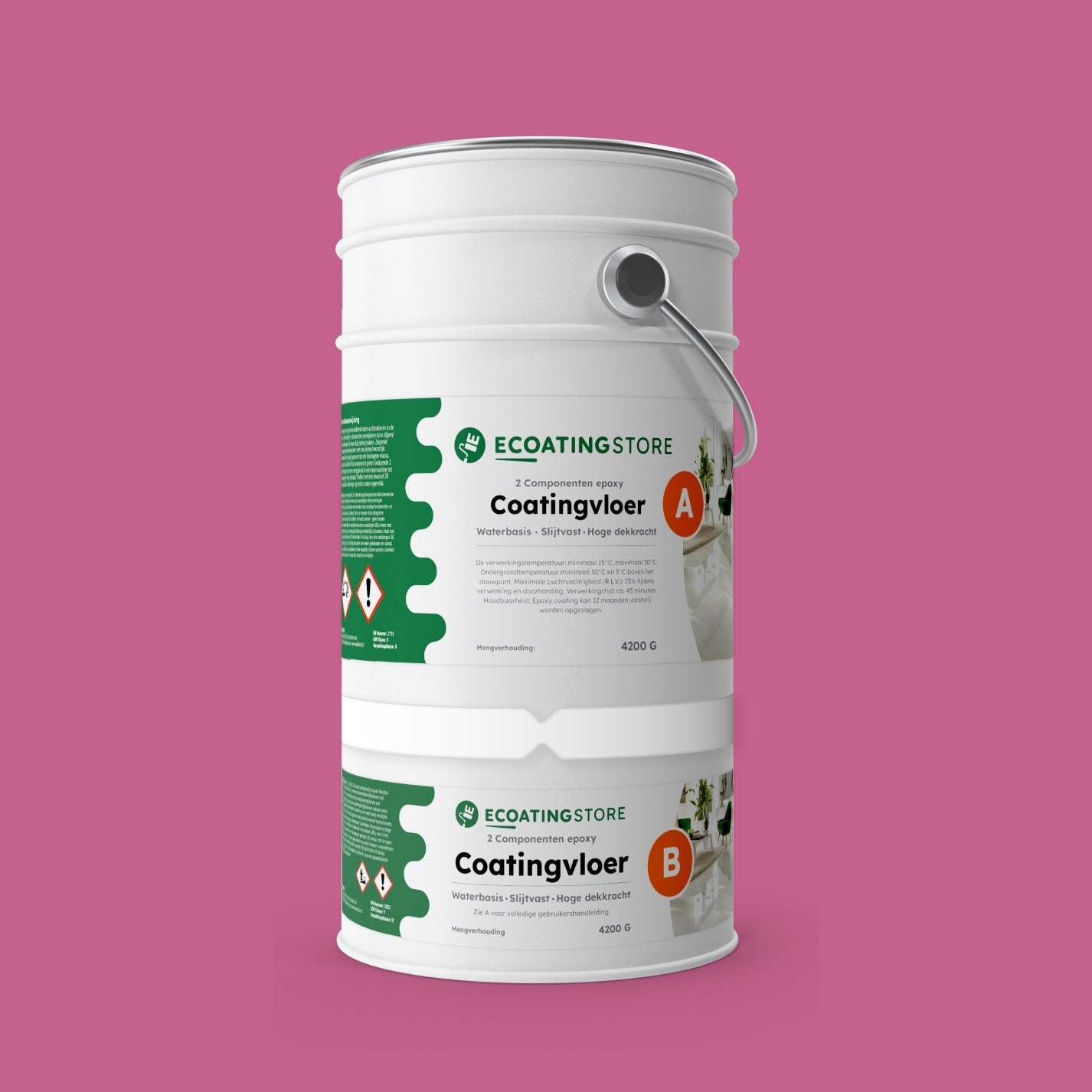 Pintura epoxi - RAL 4003