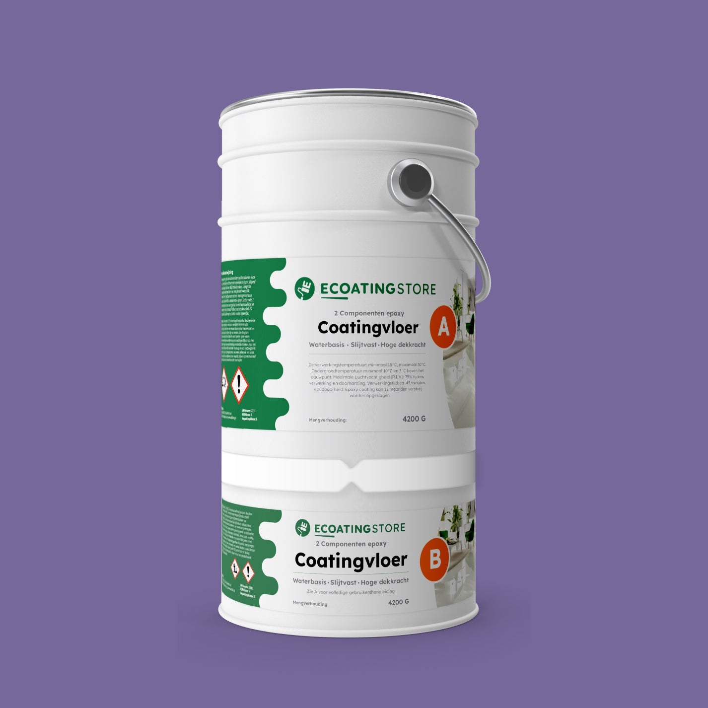 Garaje Pintura epoxi suelo - RAL 4005