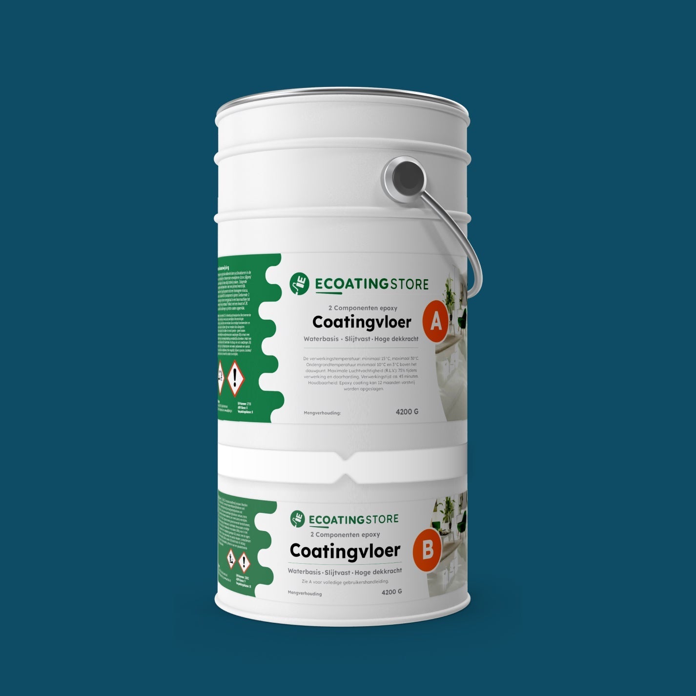 Pintura epoxi - RAL 5001