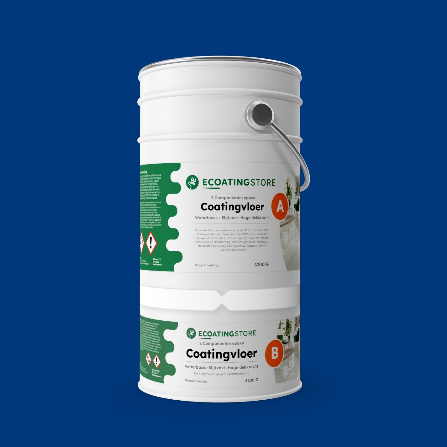 Pintura epoxi - RAL 5002