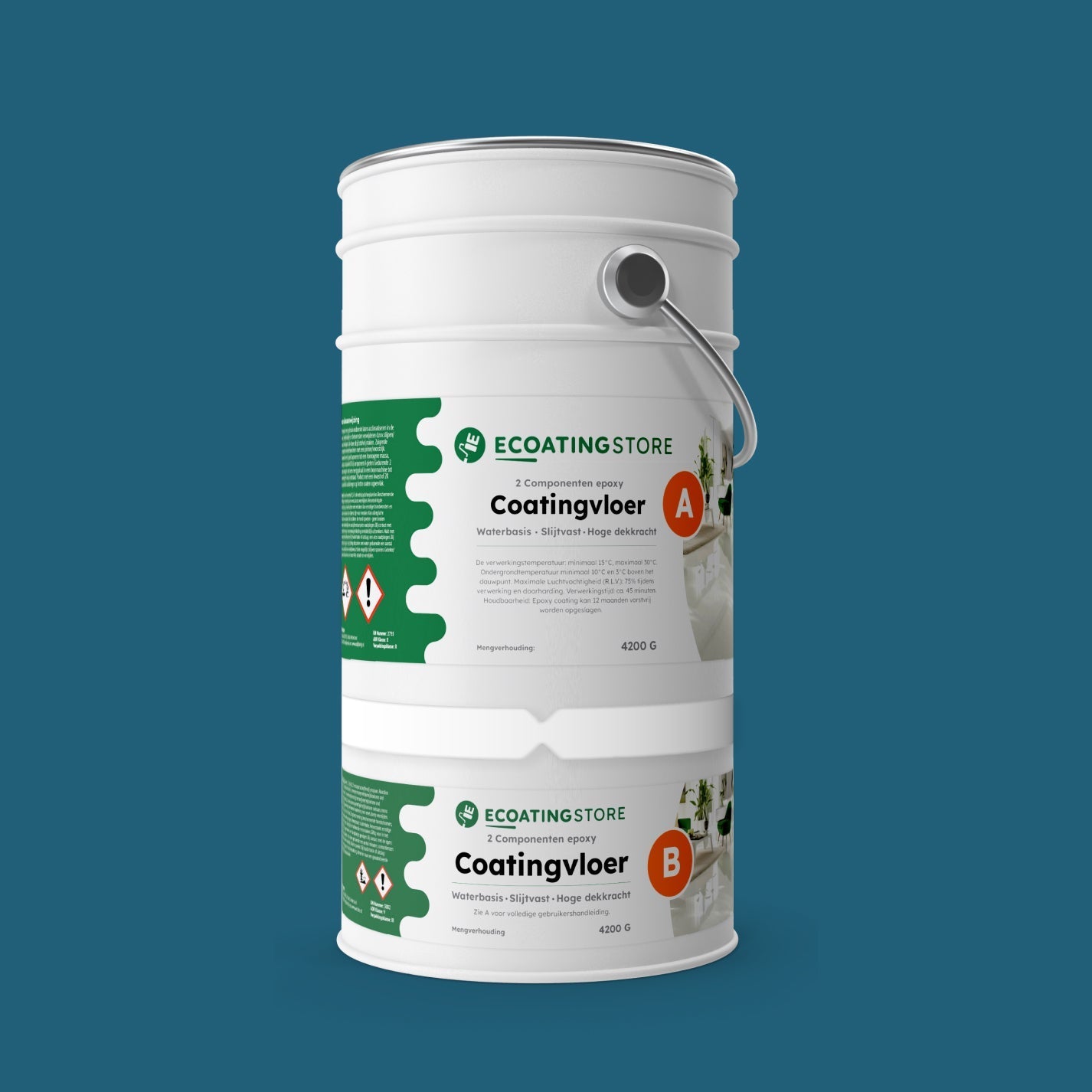 Pintura epoxi - RAL 5009