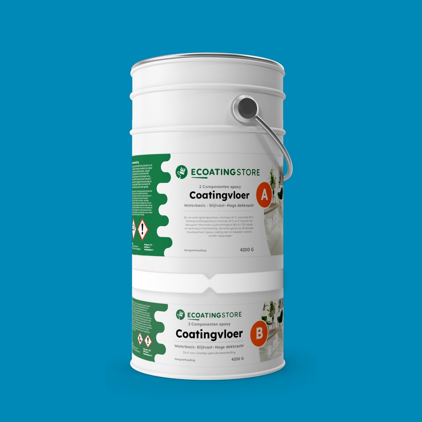 Pintura epoxi - RAL 5012