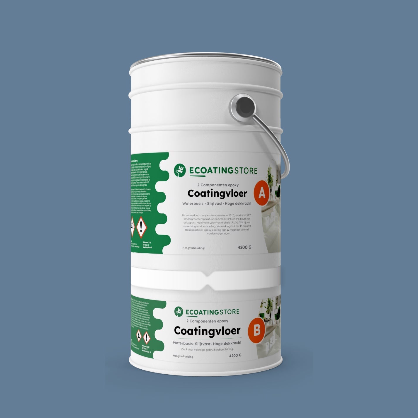 Pintura epoxi - RAL 5014