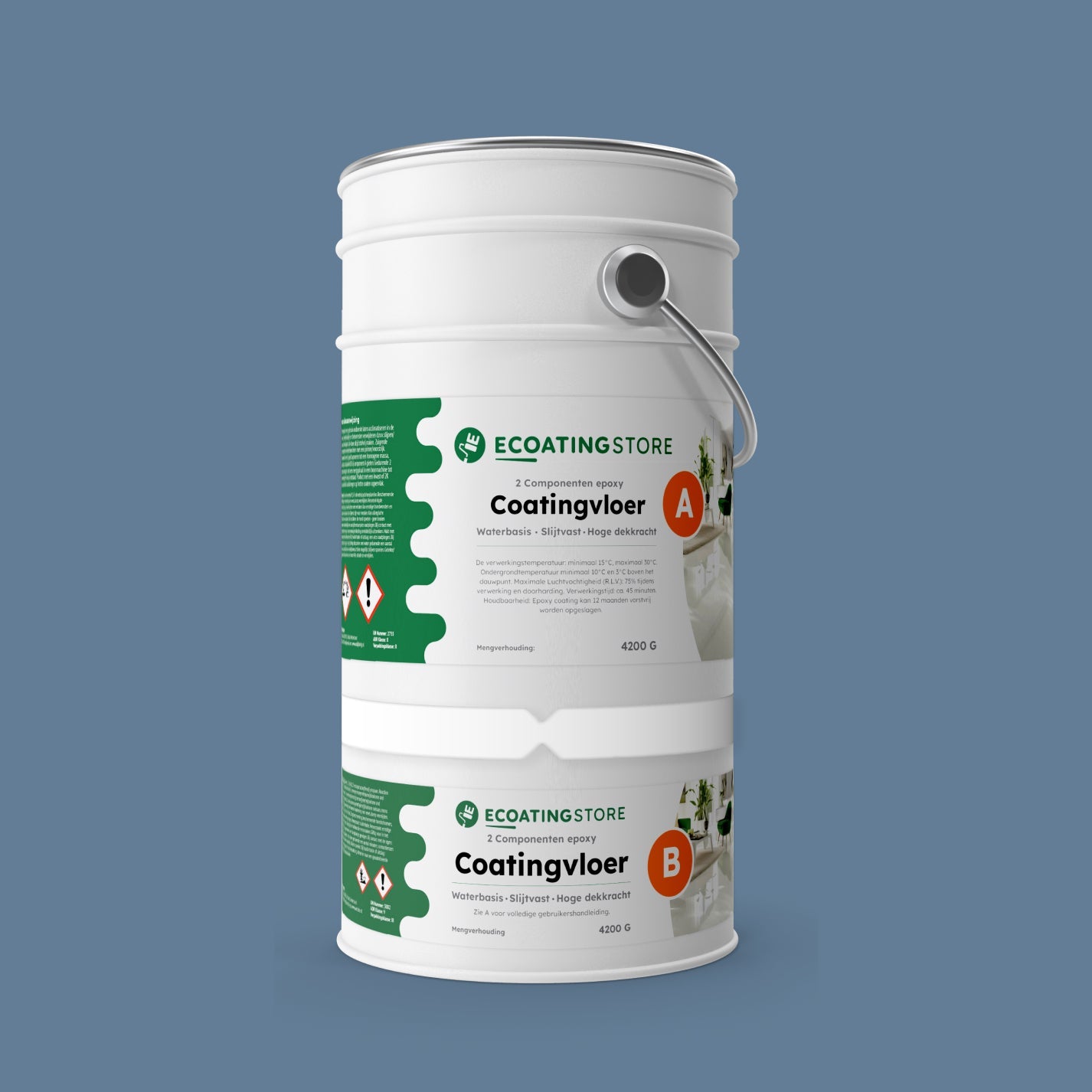 Pintura epoxi para suelo de garaje - RAL 5014