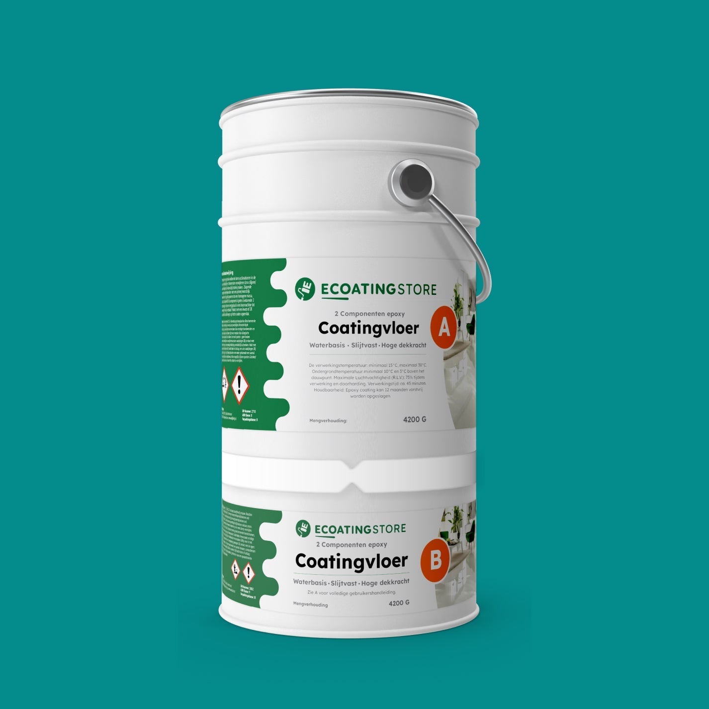 Pintura epoxi - RAL 5018