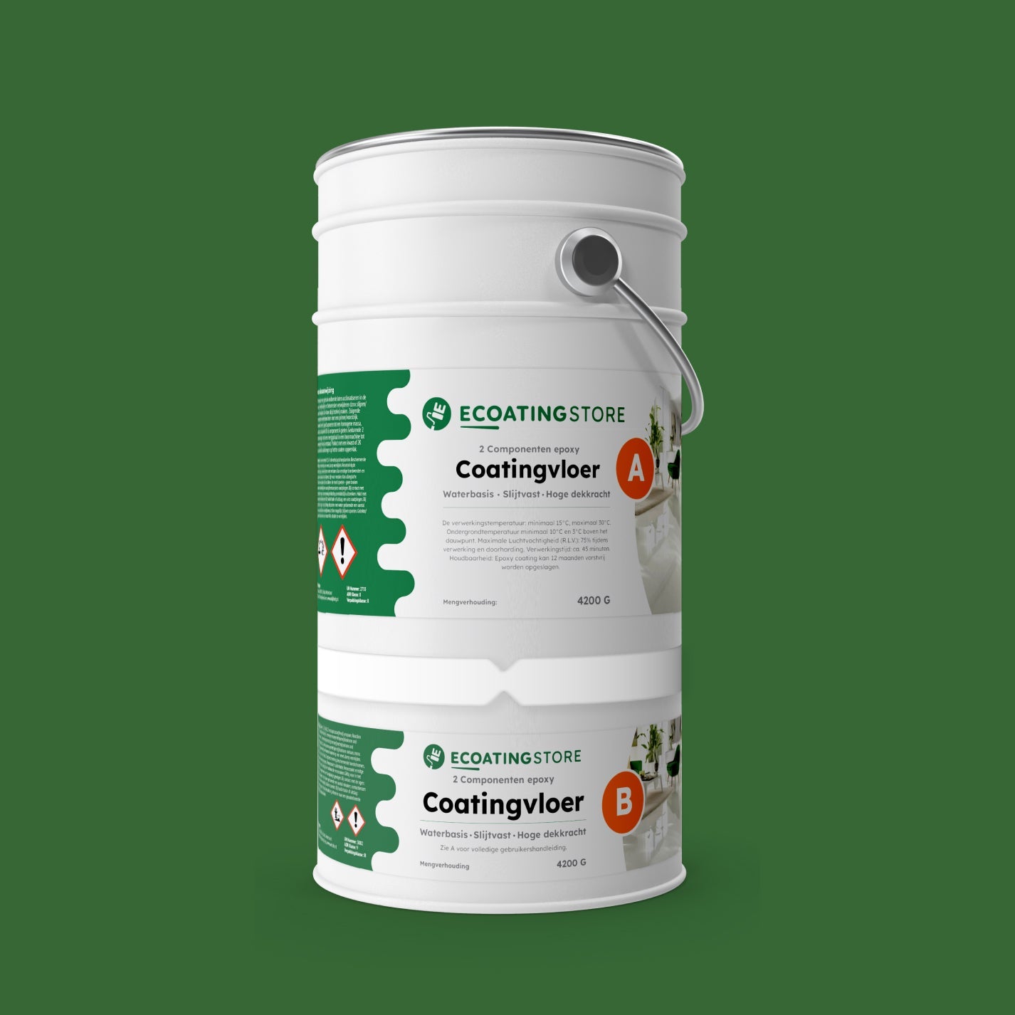 Pintura epoxi suelo garaje - RAL 6001