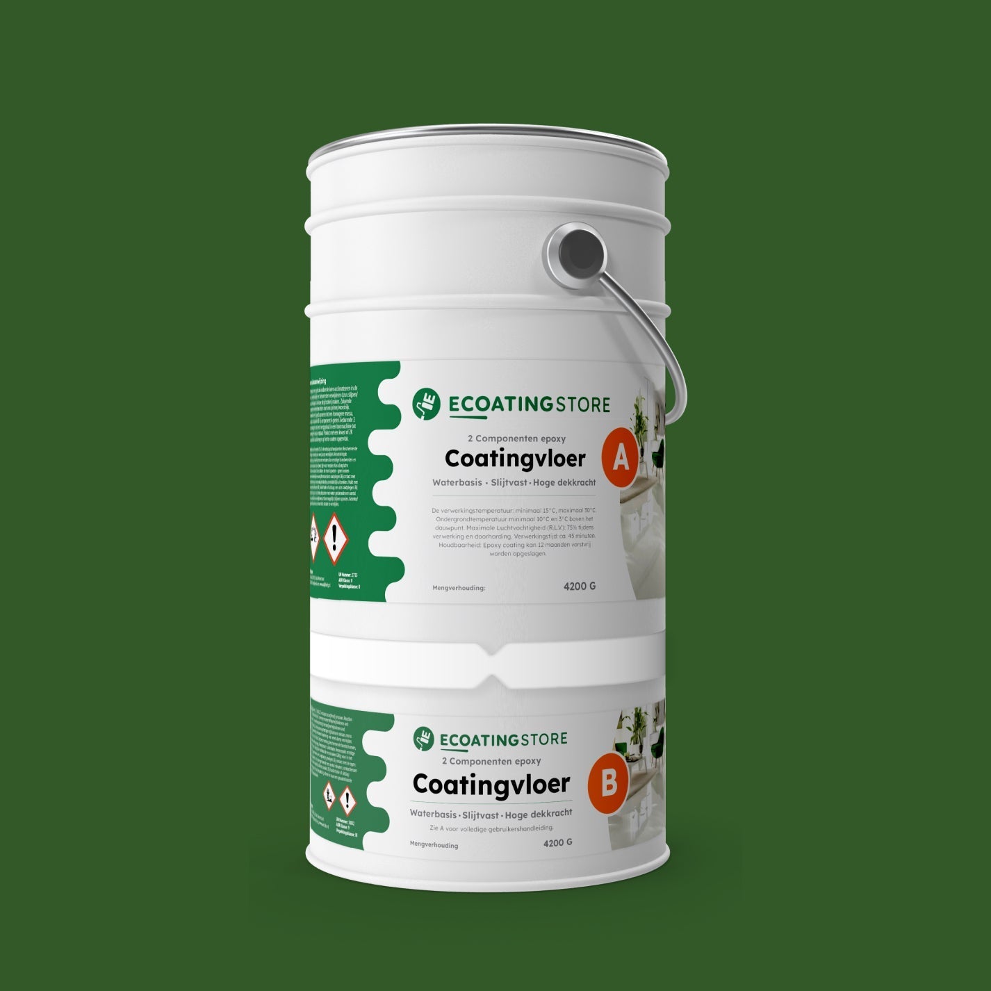 Pintura epoxi - RAL 6002