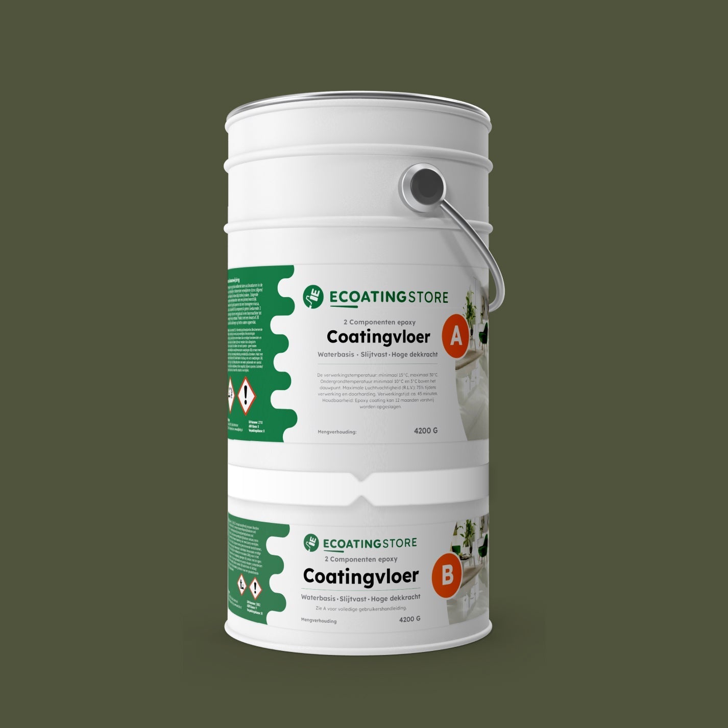 Pintura epoxi - RAL 6003