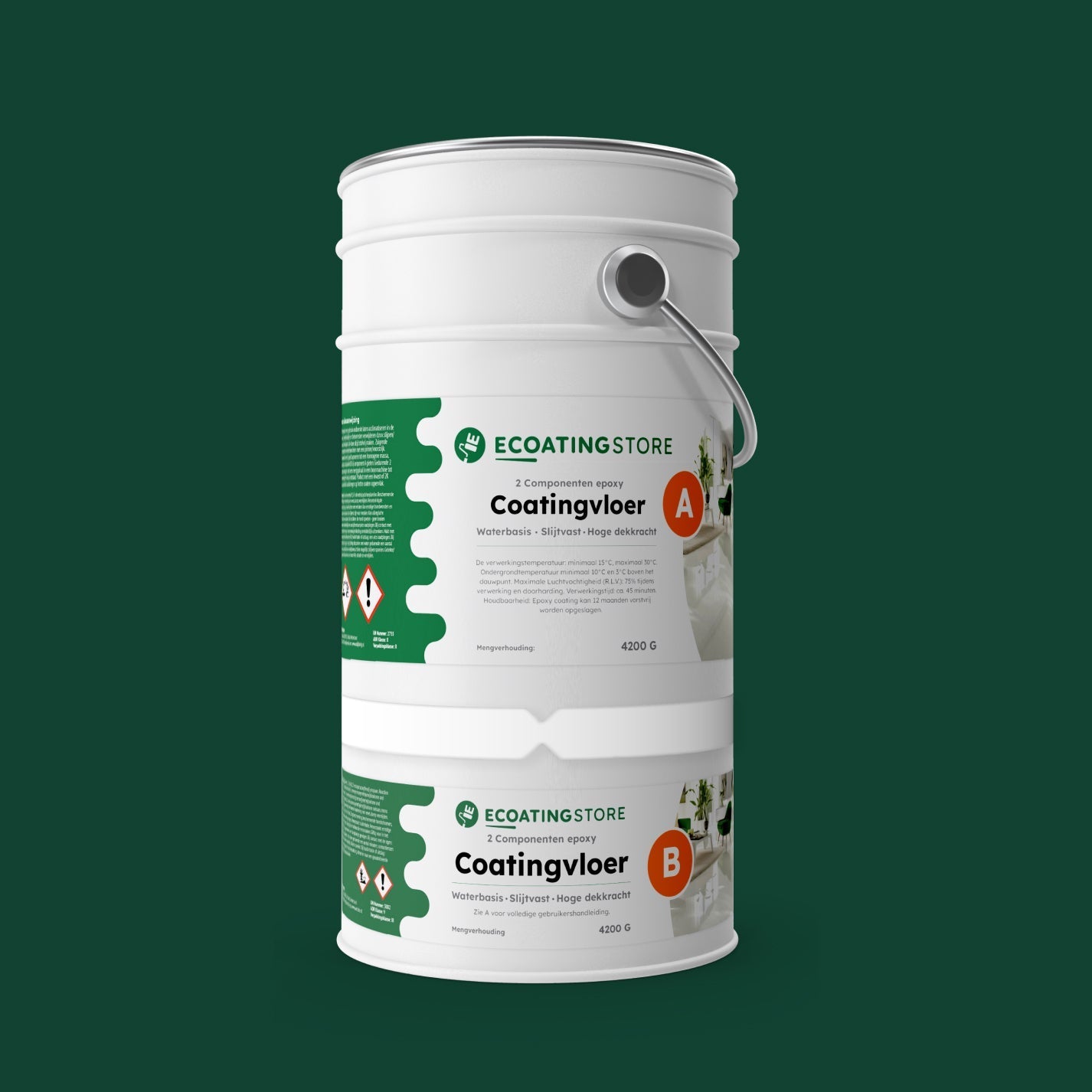 Pintura epoxi - RAL 6005