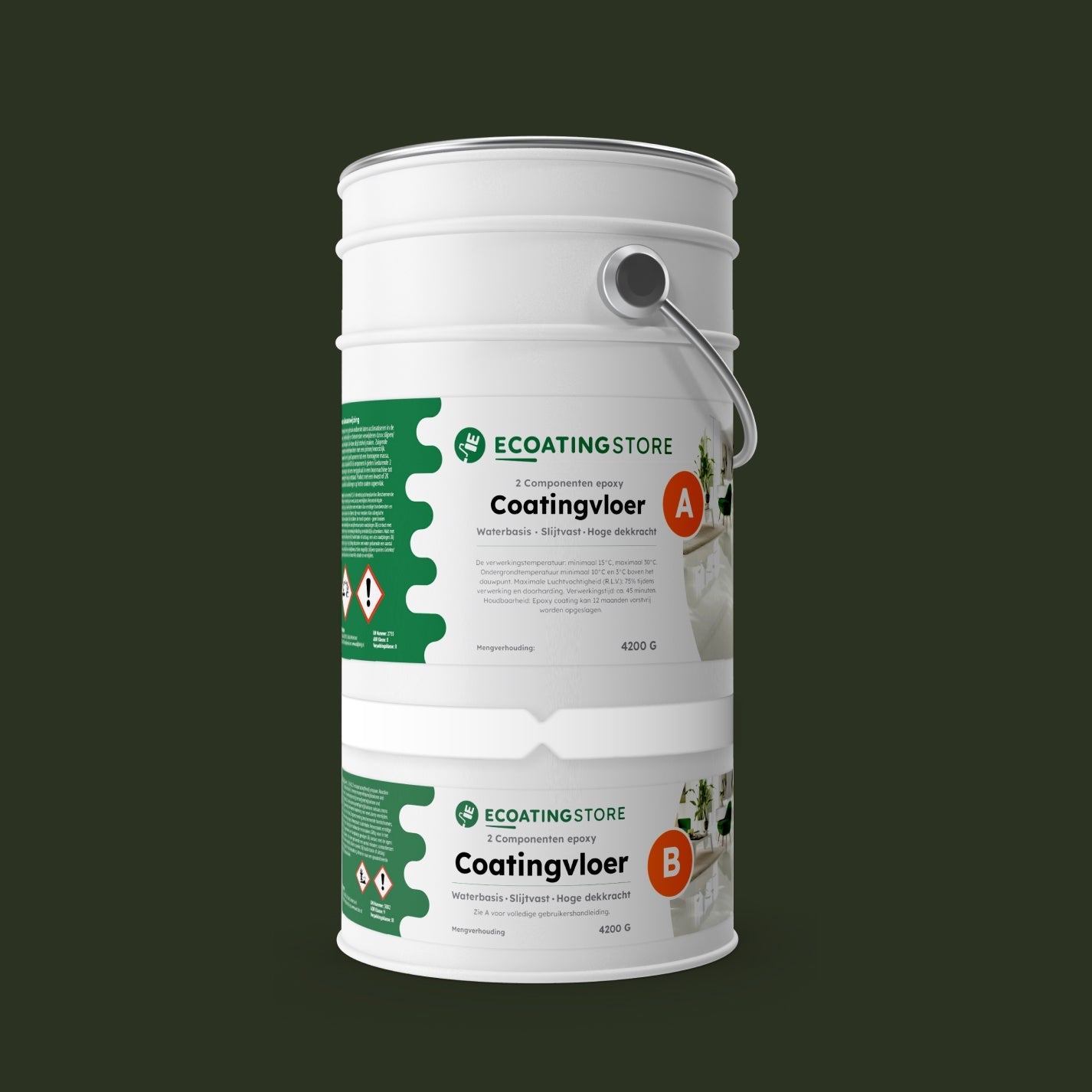 Pintura epoxi - RAL 6007