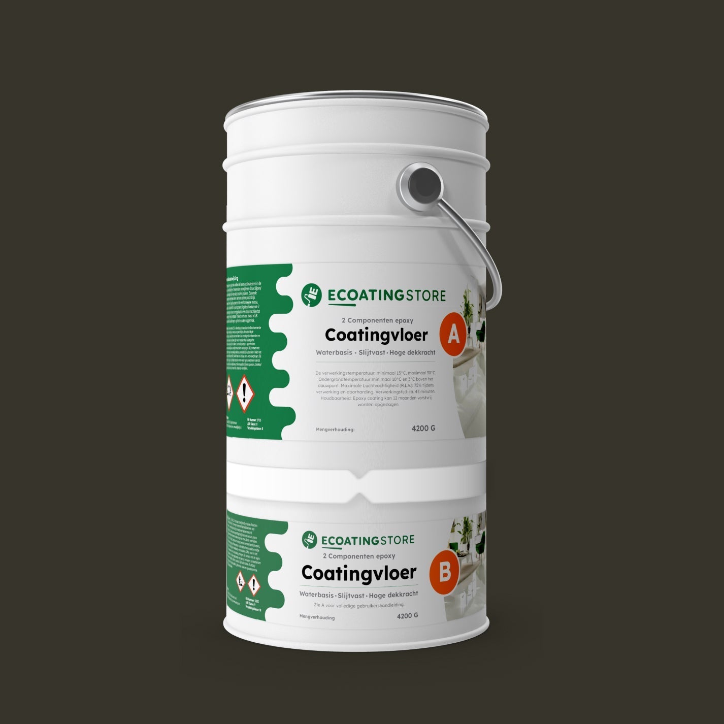 Pintura epoxi - RAL 6008