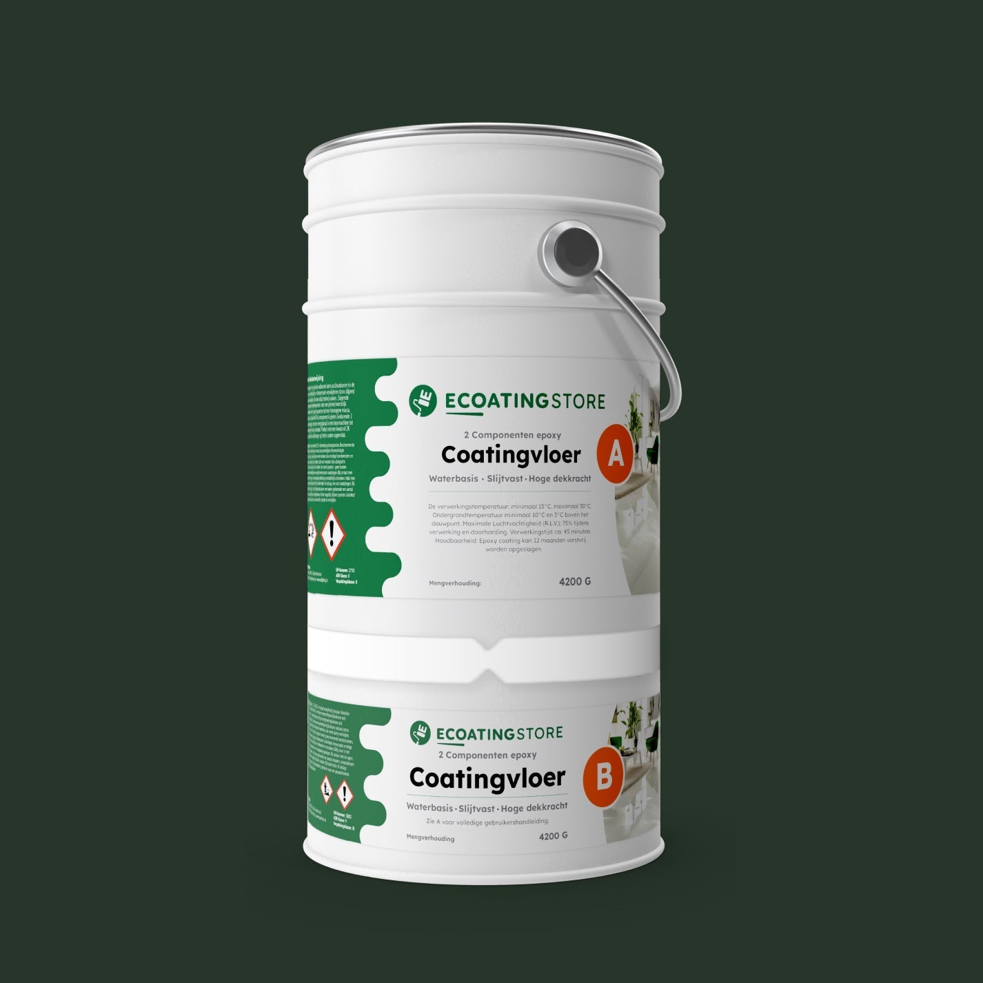 Pintura epoxi - RAL 6009